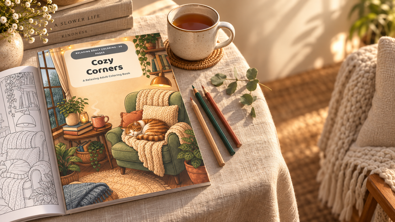 Cozy Corners Coloring Book
