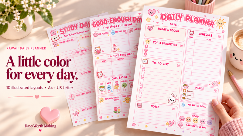 Kawaii Daily Planner